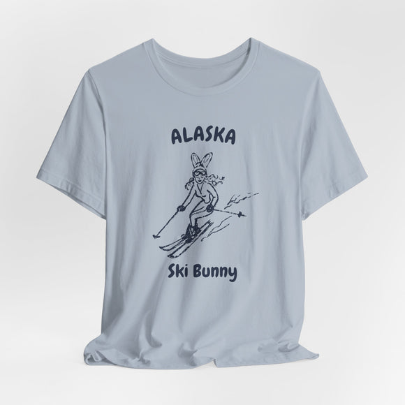 Alaska Ski Bunny T‑Shirt — Retro Skiing Graphic Tee