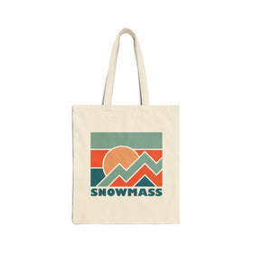Snowmass, Colorado Cotton Canvas Snowmass Tote Bag
