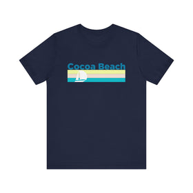 Buy navy Cocoa Beach, Florida T Shirt - Sailboat Graphic Tee