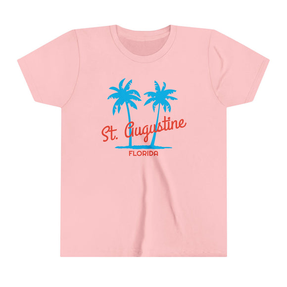 St. Augustine, Florida Youth Shirt - Retro Palm Tree St. Augustine Kid's T-Shirt