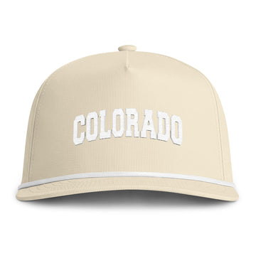 Buy ivory Colorado Embroidered Rope Hat - Vintage Sunwashed Rope Cap, Comfort Colors