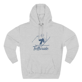 Premium Telluride, Colorado Vintage Snow Ski Hoodie - 0
