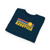 Asheville, North Carolina Toddler Sweatshirt - Retro Sun Asheville Toddler Crewneck Sweatshirt