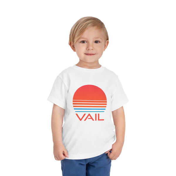 Vail, Colorado Toddler T-Shirt - Retro 80s Toddler Vail Shirt