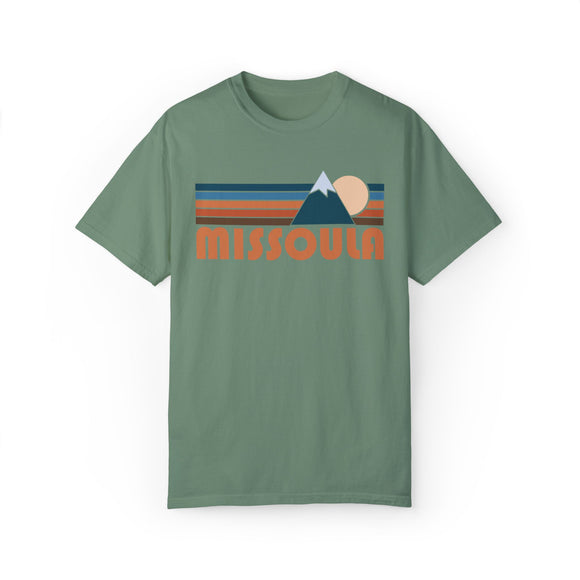 Missoula, Montana Graphic Tee, Comfort Colors Retro Unisex Missoula T shirt, Mountain Adventure Shirt