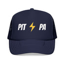 Pittsburgh, Pennsylvania Retro Trucker Hat - Lightning Foam Cap - Lightning Black-2