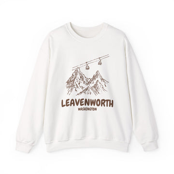 Leavenworth, Washington Mountain Gondola Sweatshirt, Travel Graphic - 0