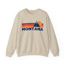 Montana Sweatshirt Retro Mountains, Montana Unisex Crewneck, Vintage Cozy Jumper, Gift for Outdoor Lovers-2