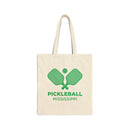 Mississippi Cotton Canvas Pickleball Mississippi Tote Bag-1