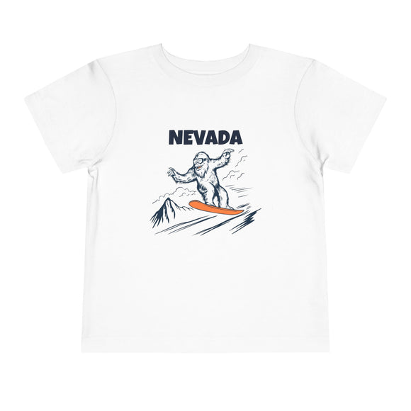 Nevada Yeti Snowboard Toddler Tee