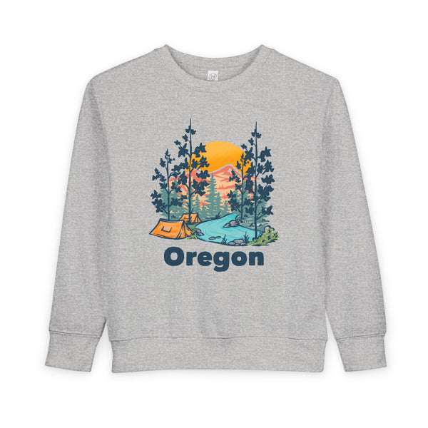 Oregon Toddler Sweatshirt - Oregon Toddler Crewneck Sweatshirt