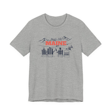 Buy athletic-heather Maine Après-ski T-Shirt - Vintage Mountain Graphic Tee