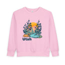Utah Toddler Sweatshirt - Utah Toddler Crewneck Sweatshirt-3