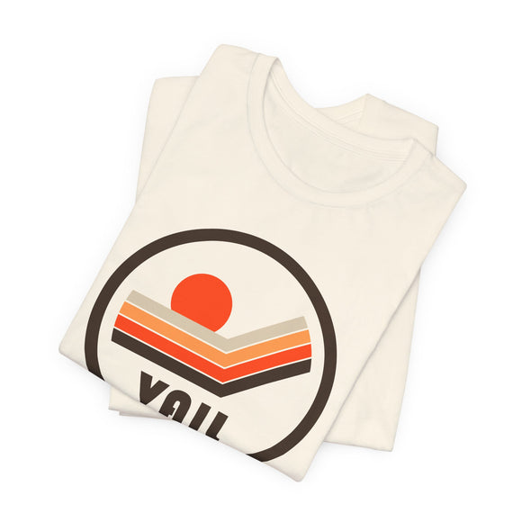 Vail, Colorado T-Shirt - Sunset Mountain Graphic Tee
