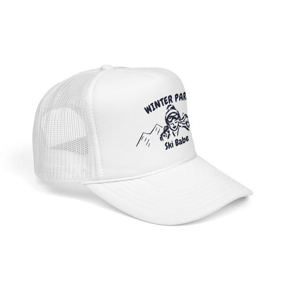 Winter Park, Colorado Ski Babe Trucker Hat — Foam Mesh Cap