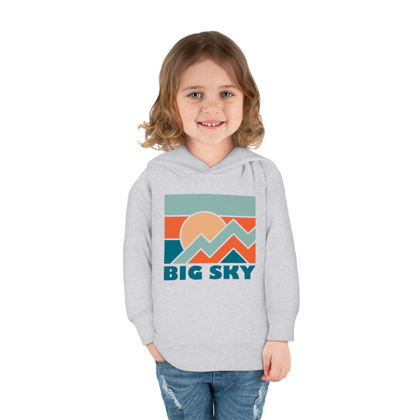 Big Sky, Montana Toddler Hoodie - Unisex Big Sky Toddler Sweatshirt