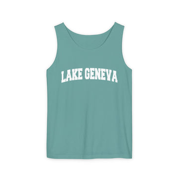 Lake Geneva, Wisconsin Tank Top Unisex | Comfort Colors - 100% Cotton - 0