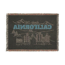 California Ski Town Throw Blanket | Mountain Woven Blanket-5