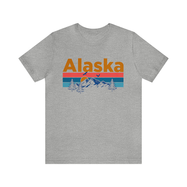 Alaska T-Shirt - Mountain Sunset Unisex Alaska Shirt