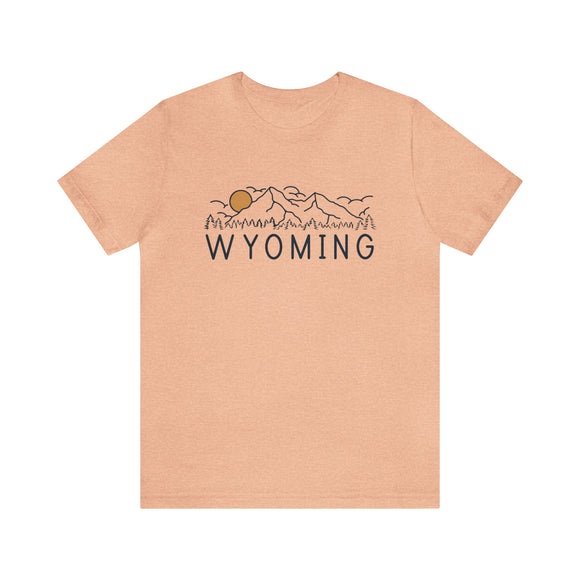 Wyoming T-Shirt - Retro Unisex Wyoming Shirt