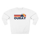 Premium Ouray, Colorado Mountain Lines Graphic Sweatshirt-2
