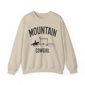 Mountain Sweatshirt - Mountain Cowgirl Graphic Crewneck - 0