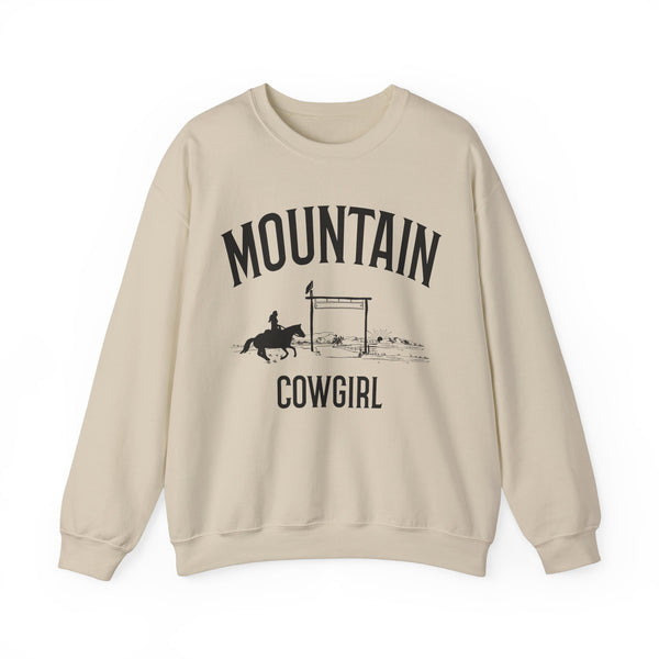 Mountain Sweatshirt - Mountain Cowgirl Graphic Crewneck