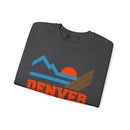 Denver, Colorado Sweatshirt - Mountain Denver Crewneck Sweatshirt-16