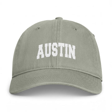 Buy sandstone Austin, Texas Washed Baseball Cap - Vintage Coastal Comfort Colors