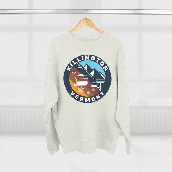 Premium Killington, Vermont Mountain Ski Lift Sweatshirt