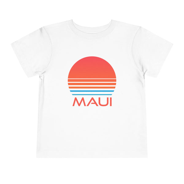 Maui, Hawaii Toddler T-Shirt - Retro 80s Toddler Maui Shirt