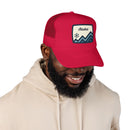Alaska Retro Mountain Foam Trucker Hat — Vintage Snowflake-19