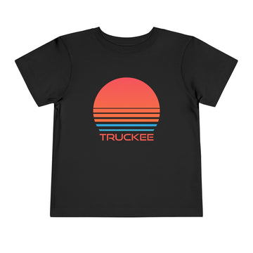 Buy black Truckee, California Toddler T-Shirt - Retro 80s Toddler Truckee Shirt