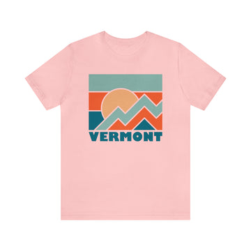 Buy pink Vermont T-Shirt - Retro Unisex Vermont Shirt