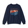 Aspen, Colorado Sweatshirt Retro Mountains, Aspen Unisex Graphic Crewneck