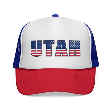 Utah Stars and Stripes Trucker Hat | Patriotic State Flag Cap