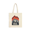 Vail, Colorado Cotton Canvas Vail Tote Bag-1