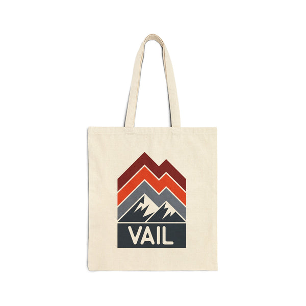 Vail, Colorado Cotton Canvas Vail Tote Bag