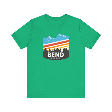 Buy heather-kelly Bend, Oregon T-Shirt - Retro Unisex Bend Shirt