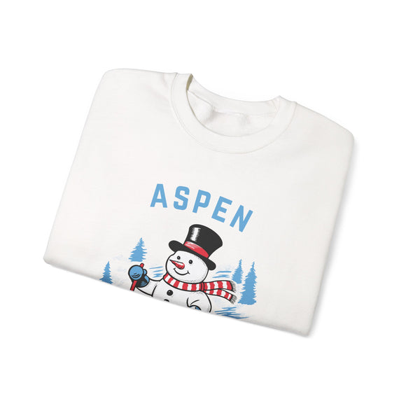 Aspen, Colorado Sweatshirt - Ski Snowman Graphic Crewneck