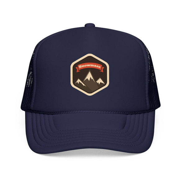 Kids Snowmass, Colorado Trucker Hat Foam Mountain