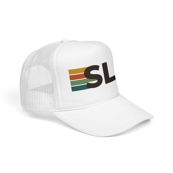 Salt Lake City, Utah Trucker Hat - SLC Abbr retro cap