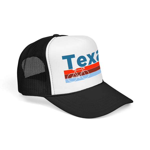 Texas Trucker Hat - Foam Texas Bike Cap