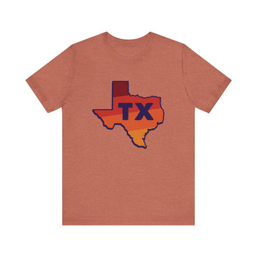 Buy heather-clay Texas T-Shirt Retro - Adult Unisex Texas T Shirt