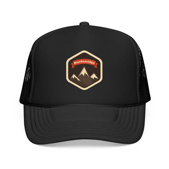 Breckenridge, Colorado Trucker Hat - Breckenridge Foam Mountain Cap