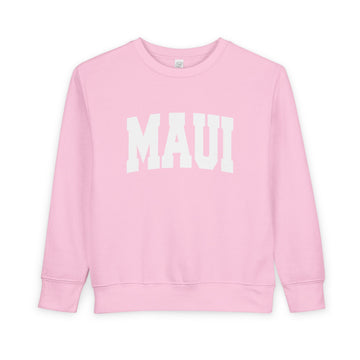 Buy pink Maui, Hawaii Sweatshirt - Maui Toddler Crewneck Sweatshirt