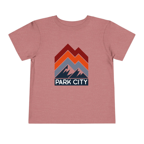 Park City, Utah Toddler T-Shirt - Retro Palm Tree Toddler Park City Shirt