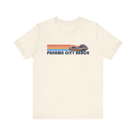 Panama City Beach, Florida T Shirt - Retro Jetski PWC Graphic Tee - 0
