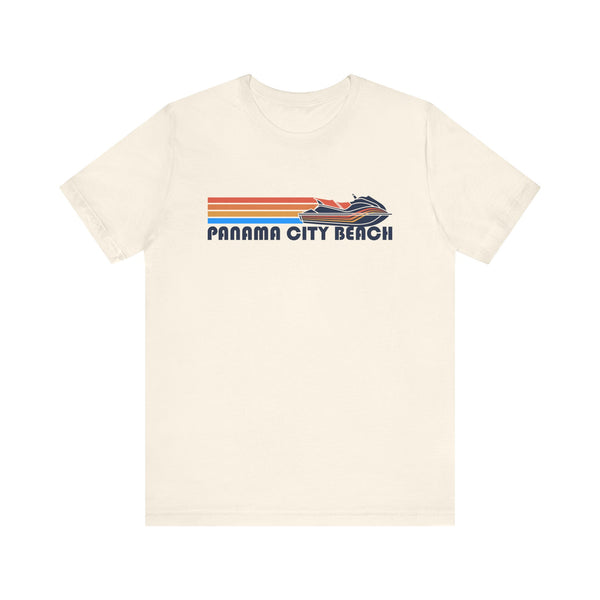 Panama City Beach, Florida T Shirt - Retro Jetski PWC Graphic Tee