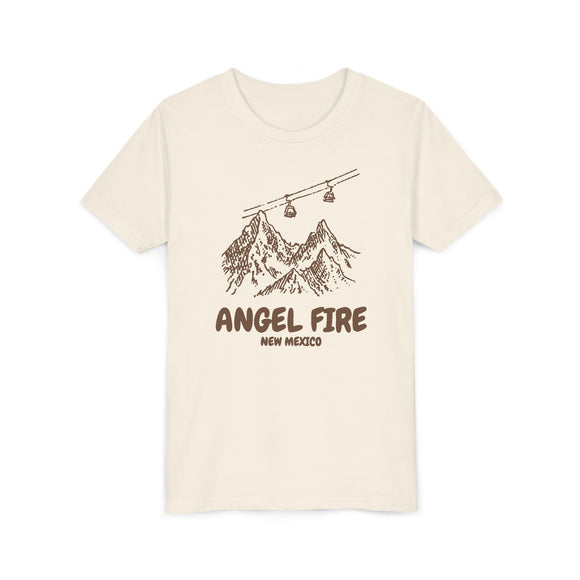 Angel Fire, New Mexico Youth T-Shirt — Vintage Gondola Ski Mountain Tee
